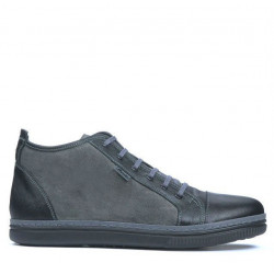 Stivaletti uomo 480 nero+grigio
