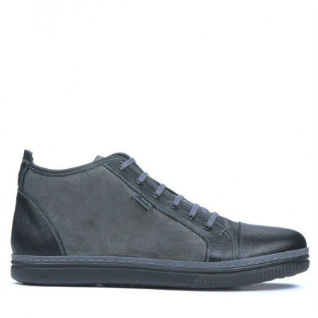 Stivaletti uomo 480 nero+grigio
