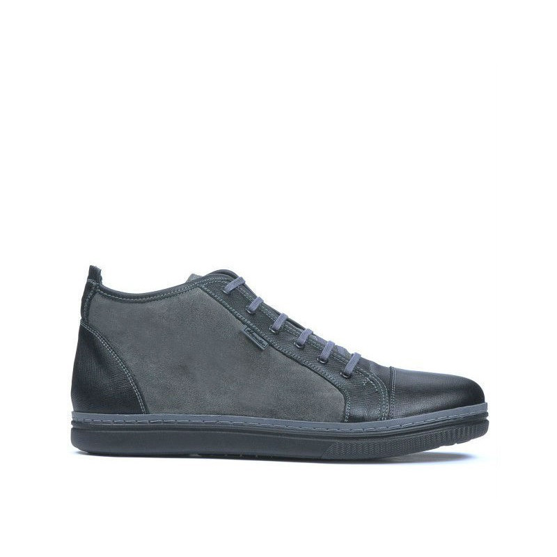 Stivaletti uomo 480 nero+grigio