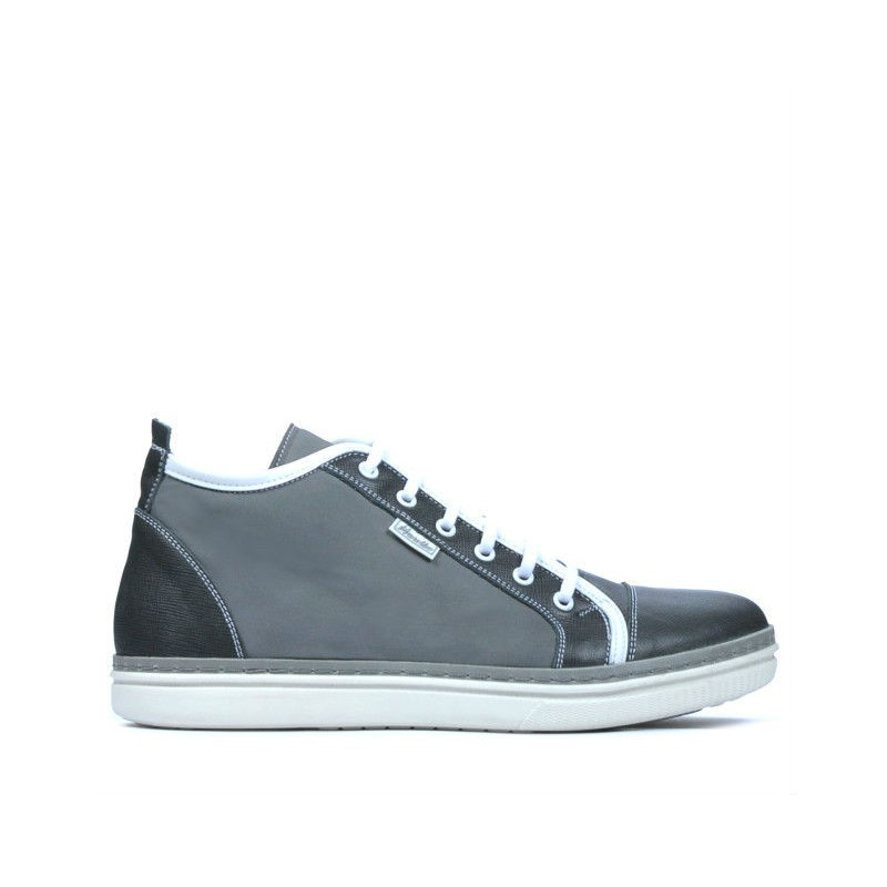 Stivaletti uomo 480 grigio combinato
