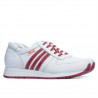 Scarpe sportive donna 665 bianco+rosso
