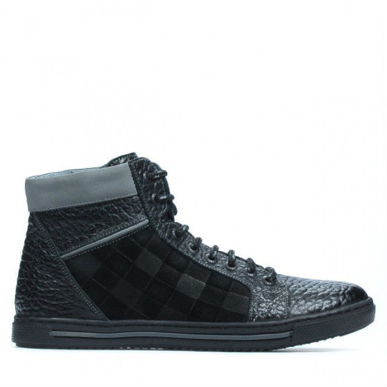Stivali uomo 467 nero+grigio