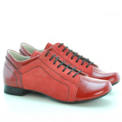 Scarpe casual donna 645 rosso combinato