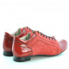 Scarpe casual donna 645 rosso combinato