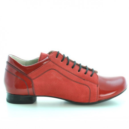 Scarpe casual donna 645 rosso combinato