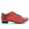 Scarpe casual donna 645 rosso combinato