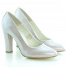 Scarpe eleganti donna 1214 vernice beige madreperlato
