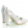 Scarpe eleganti donna 1214 vernice beige madreperlato