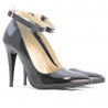Scarpe eleganti donna 1247 vernice petrolio madreperla