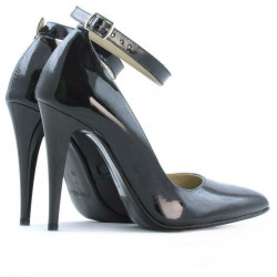 Scarpe eleganti donna 1247 vernice petrolio madreperla