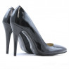 Scarpe eleganti donna 1241 vernice petrolio perlato