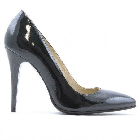 Scarpe eleganti donna 1241 vernice petrolio perlato