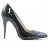 Scarpe eleganti donna 1241 vernice petrolio perlato