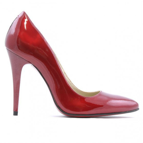 Scarpe eleganti donna 1241 vernice bordeaux