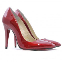 Scarpe eleganti donna 1241 vernice bordeaux