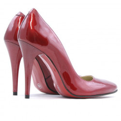 Scarpe eleganti donna 1241 vernice bordeaux