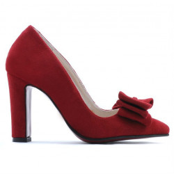 Scarpe eleganti donna 1252 rosso antilope