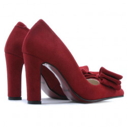 Scarpe eleganti donna 1252 rosso antilope