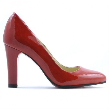 Scarpe eleganti donna 1243 vernice rosso01