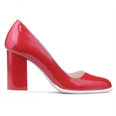 Scarpe eleganti/casual donna 1254 vernice rossa