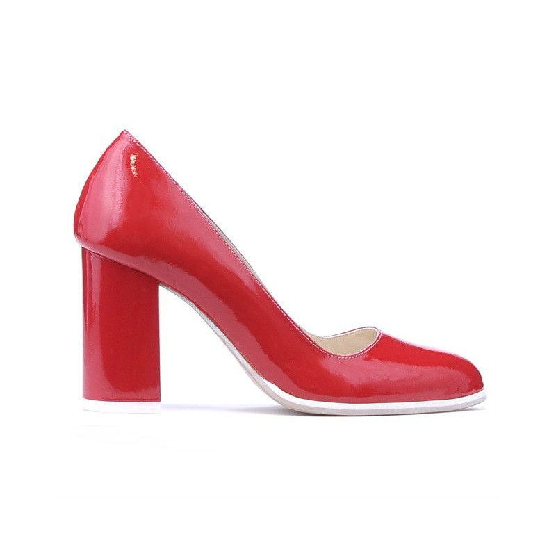 Scarpe eleganti/casual donna 1254 vernice rossa