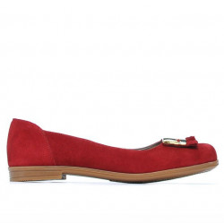 Ballerine donna 674 rosso velluto