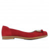 Ballerine donna 674 rosso velluto