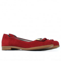 Ballerine donna 674 rosso velluto