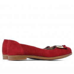 Ballerine donna 674 rosso velluto