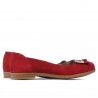 Ballerine donna 674 rosso velluto