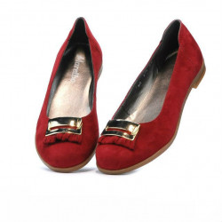 Ballerine donna 674 rosso velluto