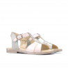 Sandali per bambini piccoli 40c vernice beige+rosa