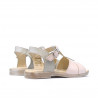 Sandali per bambini piccoli 40c vernice beige+rosa