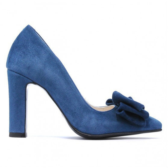 Scarpe eleganti donna 1252 turchese antilope