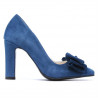 Scarpe eleganti donna 1252 turchese antilope