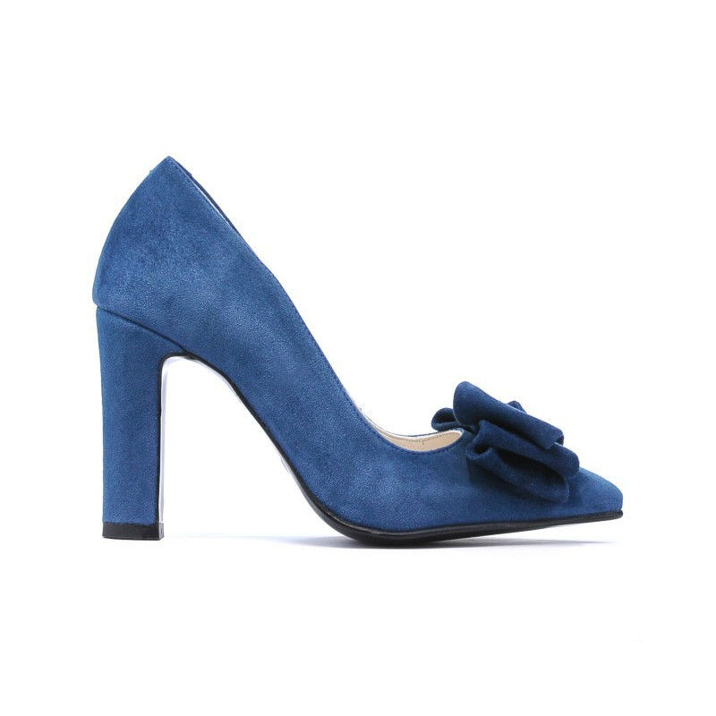 Scarpe eleganti donna 1252 turchese antilope