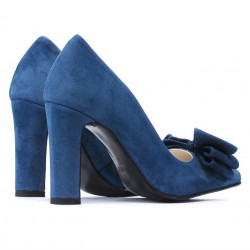 Scarpe eleganti donna 1252 turchese antilope