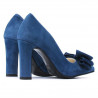 Scarpe eleganti donna 1252 turchese antilope