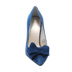Scarpe eleganti donna 1252 turchese antilope