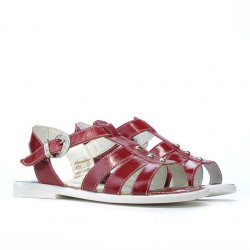 Sandali bambini 530 vernice rossa