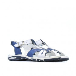 Sandali per bambini piccoli 10c indaco+bianco