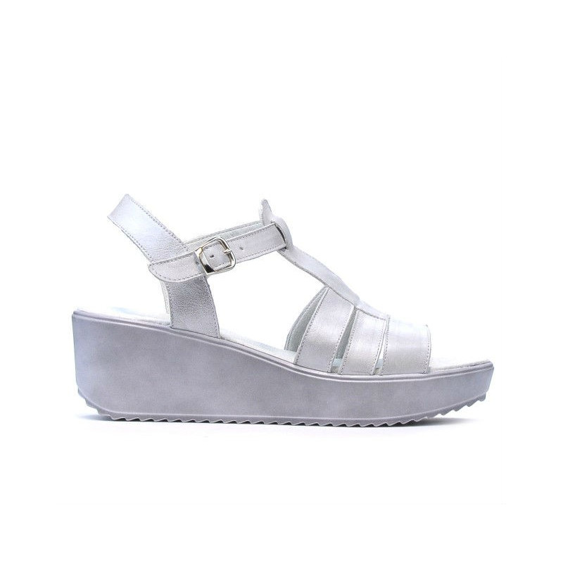 Sandali donna 5023 bianco perla