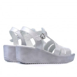 Sandali donna 5023 bianco perla