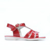 Sandali per bambini piccoli 53c vernice rossa