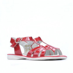 Sandali per bambini piccoli 53c vernice rossa