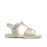 Sandali per bambini piccoli 40c vernice beige madreperla