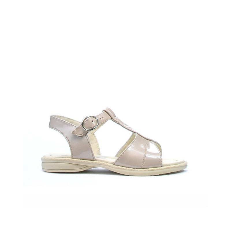 Sandali per bambini piccoli 40c vernice beige madreperla