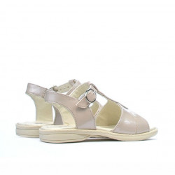 Sandali per bambini piccoli 40c vernice beige madreperla