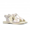 Sandali per bambini piccoli 40c vernice beige madreperla
