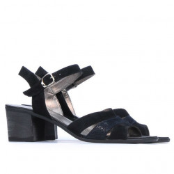 Sandali donna 5024 nero velluto combinato
